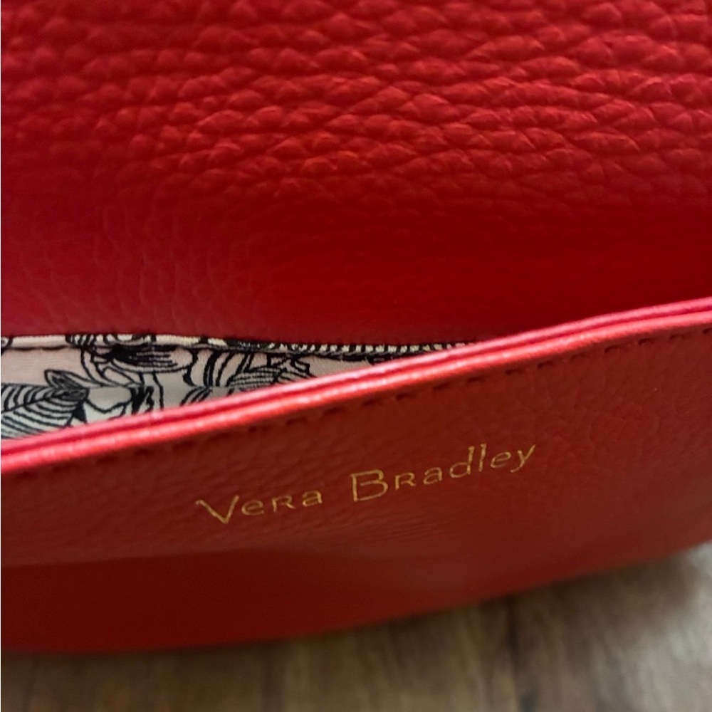 Vera Bradley Carson Leather Saddle Bag in Canyon Sunset Like New Condition - Picture 5 of 14